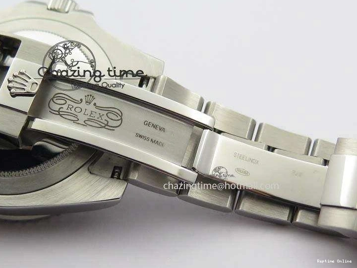 0226 Soft GMT-Master II 116759 SS Bp-Maker Black Ruby Crystal Diamond Dial On SS Bracelet A 3766